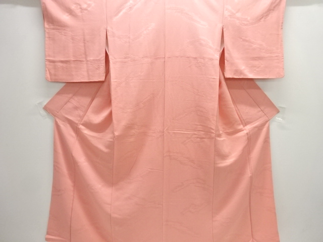 抽象模様織り出し色無地着物